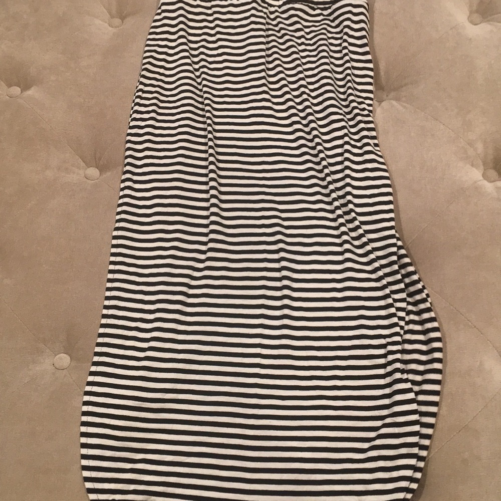 Long maxi shirt with side slit